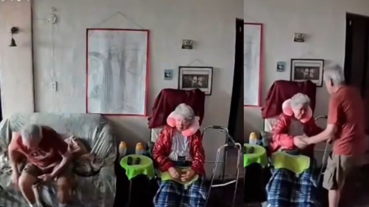 El video captado por una cámara de seguridad convirtió a la pareja de adultos mayores en uno de los símbolos de esperanza tras la emergencia sísmica.