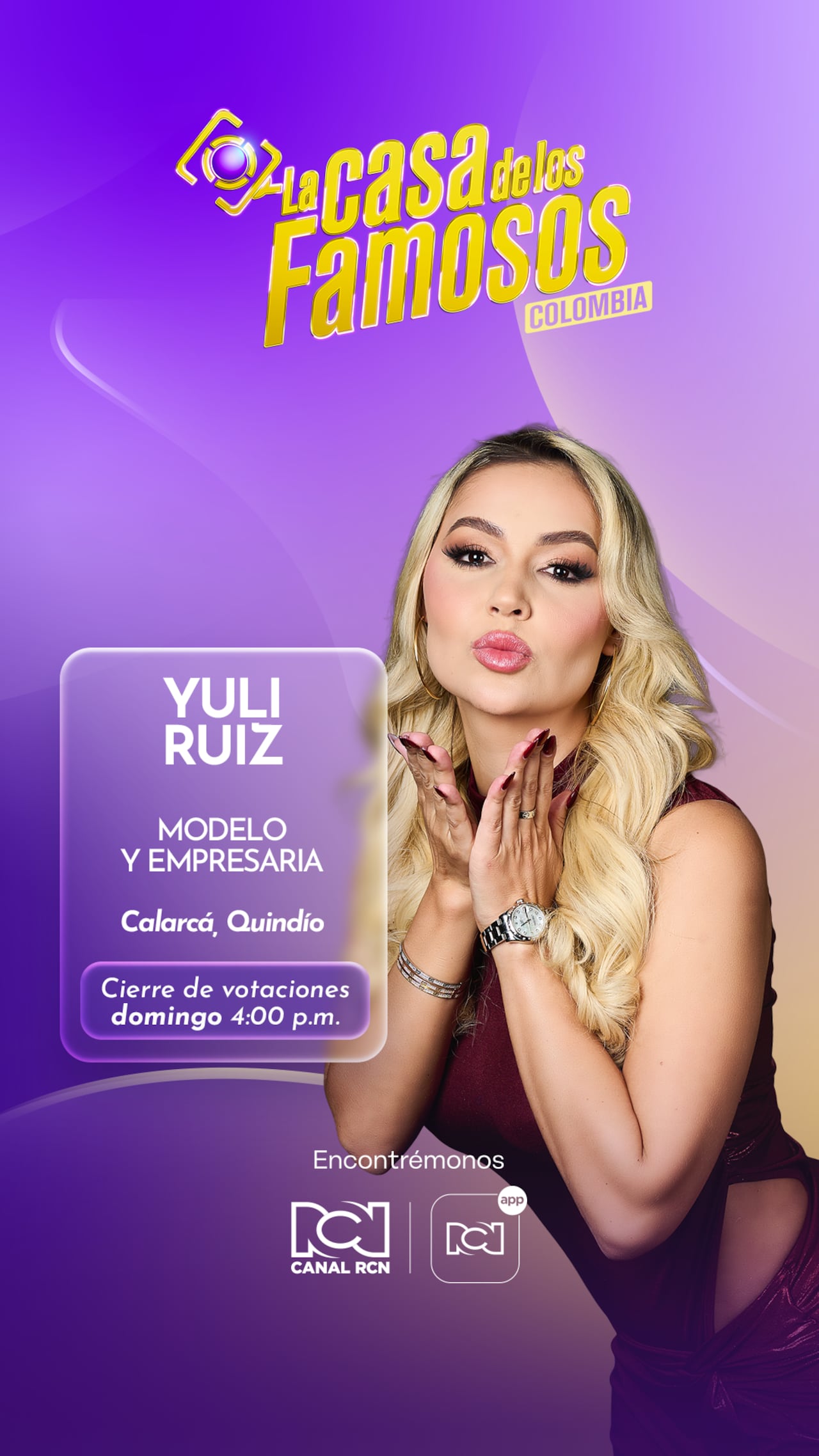 Yuli Ruiz, del último grupo de aspirantes a La Casa de los Famosos.