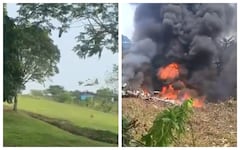 En video captan el momento de la caída del avión de la FAC en Puerto Leguízamo, Putumayo.