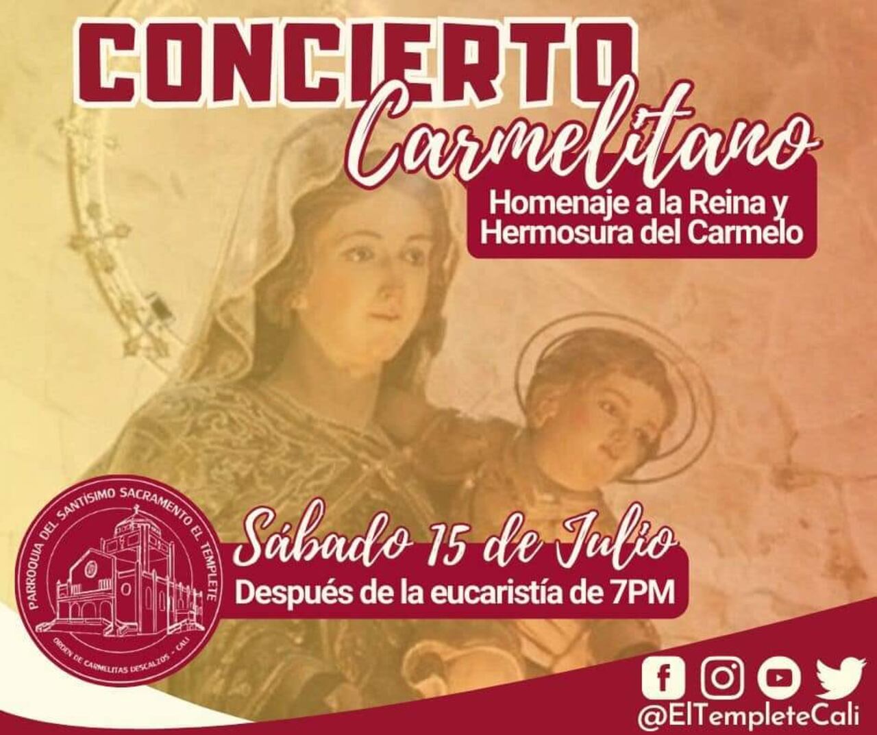 Esta es una de las actividades que se llevarán a cabo este sábado, para celebrar la víspera de la fiesta de la Virgen del Carmen.