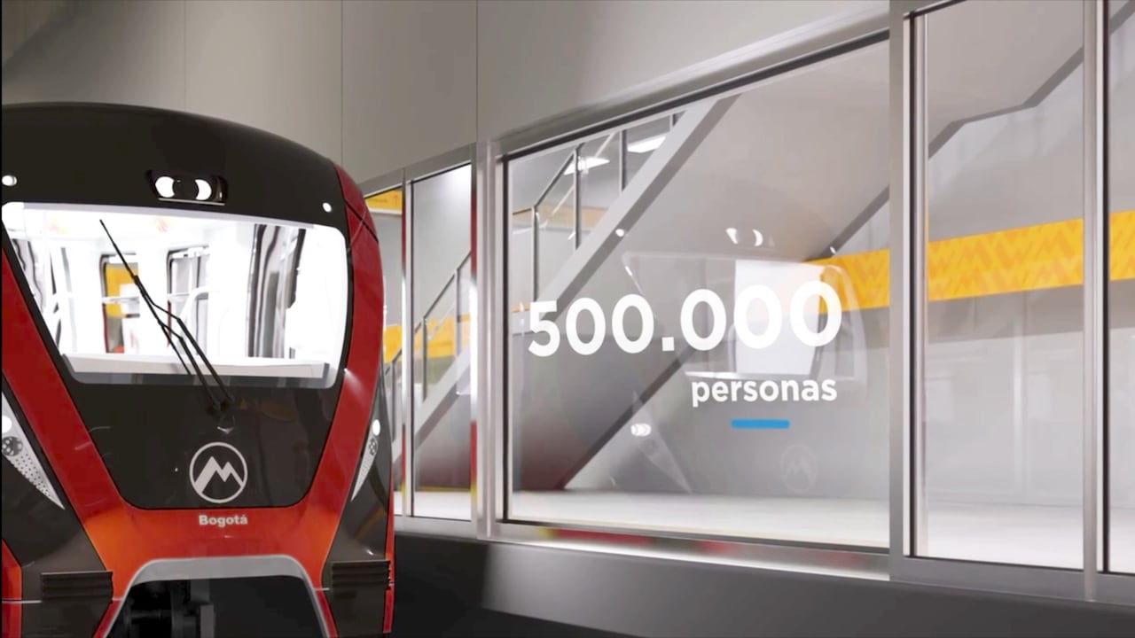 Render de la línea 2 del Metro de Bogotá