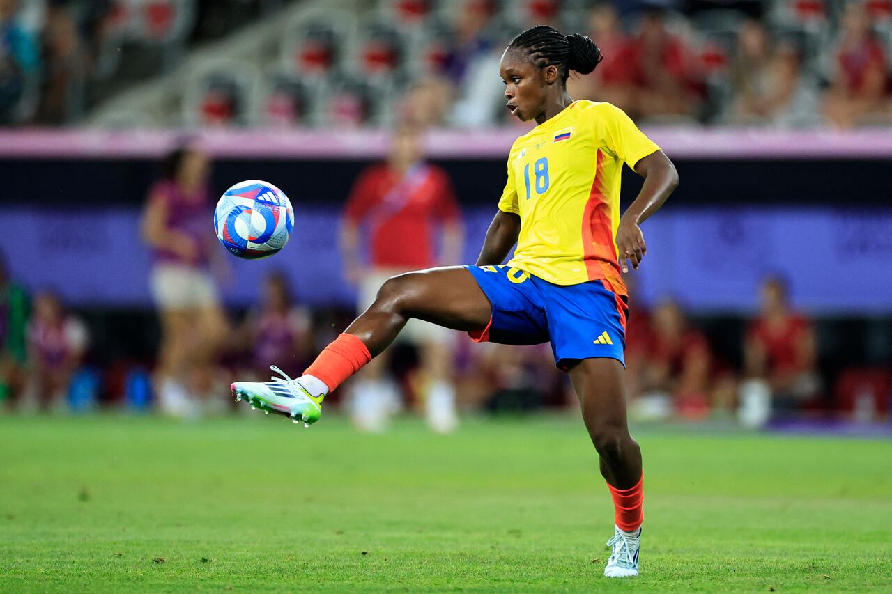 Linda Caicedo en París 2024 con la Selección Colombia.