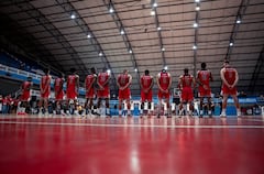 Toros del Valle durante un juego de la Liga Profesional de Baloncesto.
