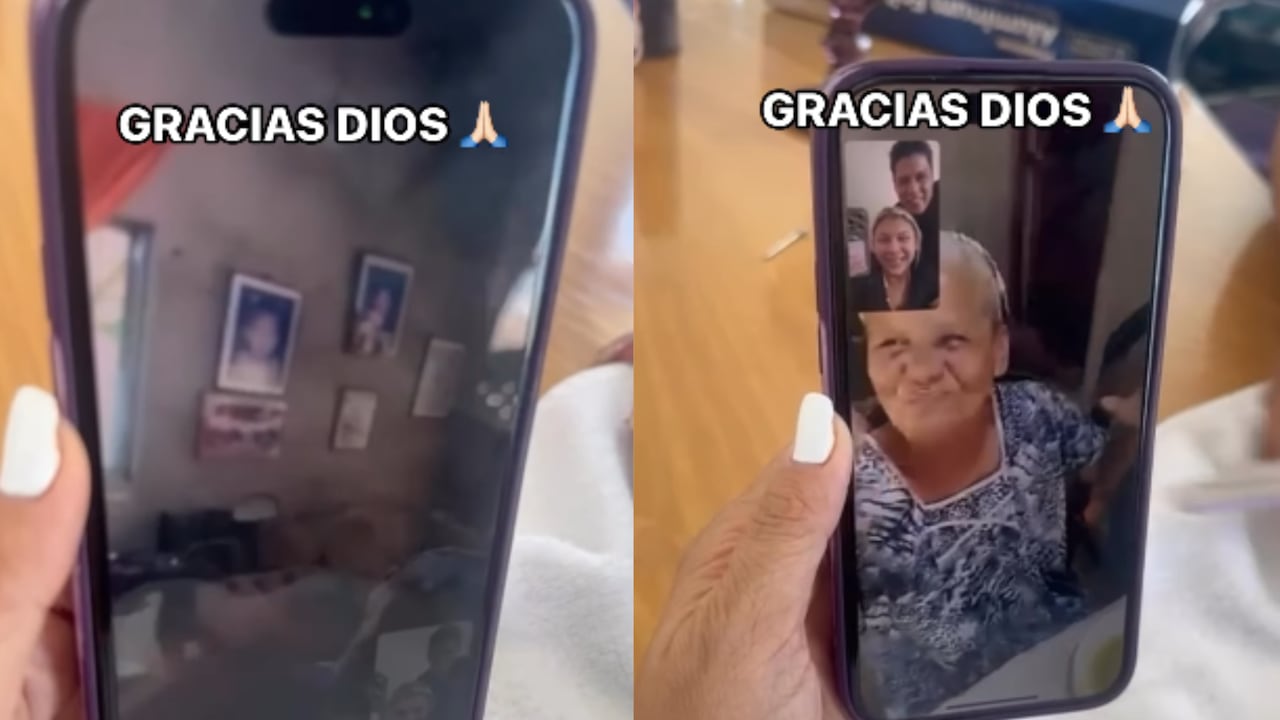 Luego de que la mujer llegara a casa se hizo una videollamada con el cantante y su prometida.