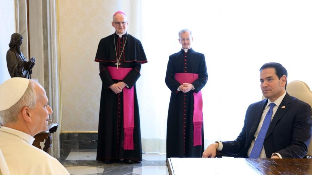 Reunión del papa León XIV con Marco Rubio