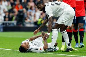 Militao sufrió una fuerte lesión al inicio del compromiso.