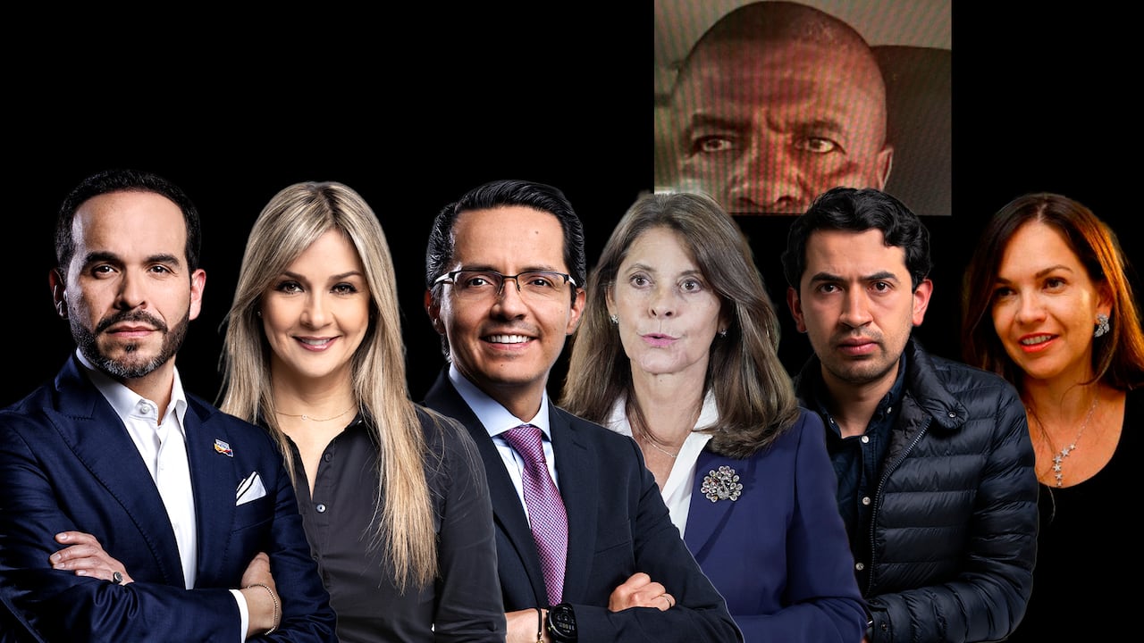 Abelardo De La Espriella , Vicky Davila, Yesid Lancheros, Marta Lucía Ramírez Daniel Briceño y Diana Saray