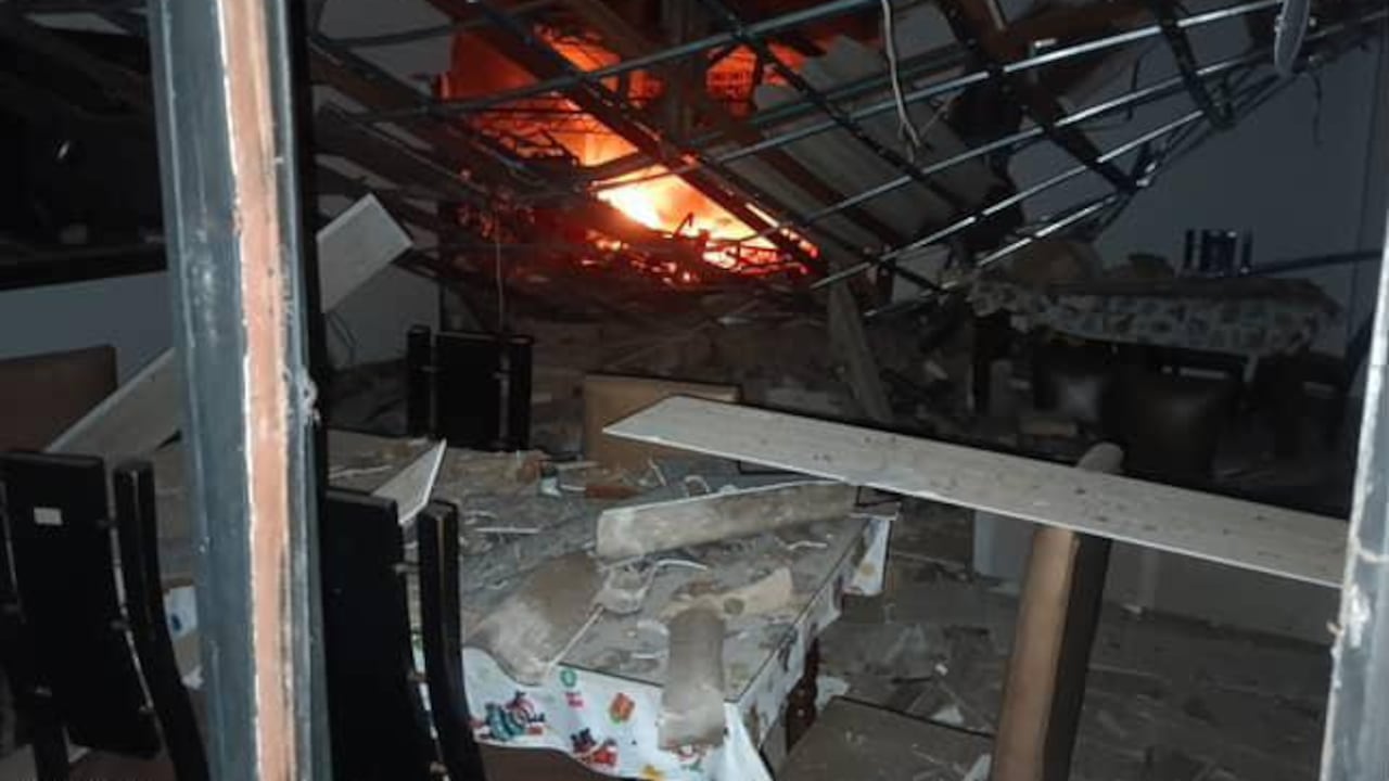 Así quedó la estructura del batallón Santander del Ejército en Ocaña, Norte de Santander.