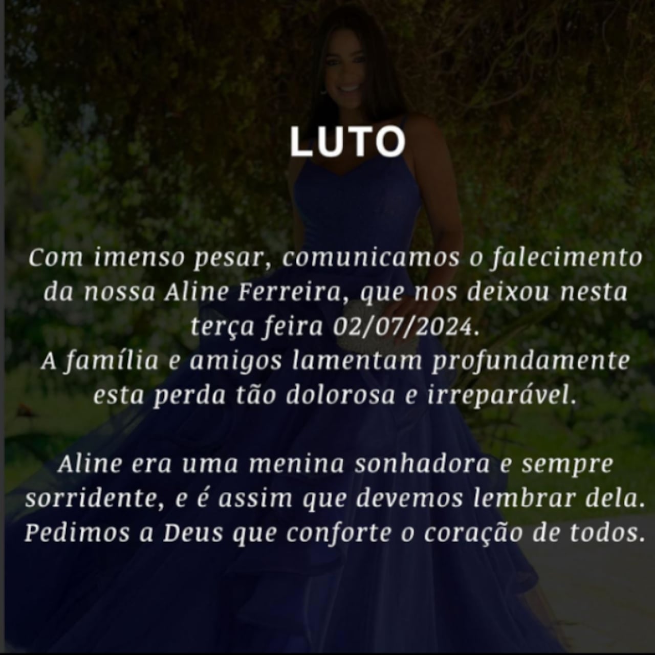 Adeline Ferrerira falleció el 2 de julio tras someterse a una cirugía de aumento de glúteos.