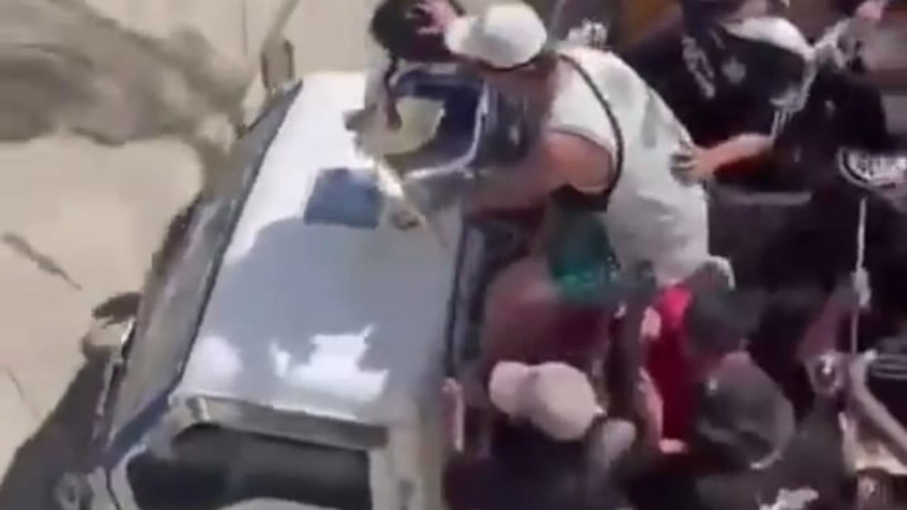 Segundos antes del accidente en Freno, Tolima.