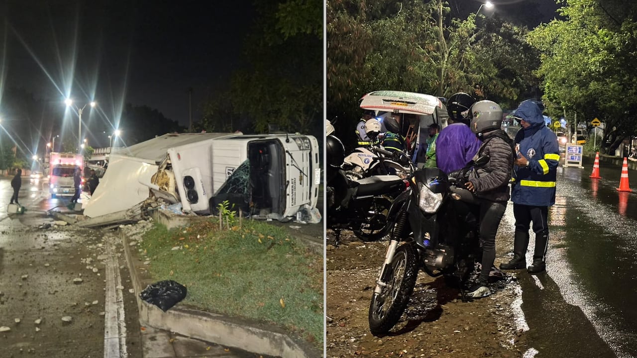 Movilidad y Tránsito realizaron operativos nocturnos en el Km 18 mientras atendían accidente de camión