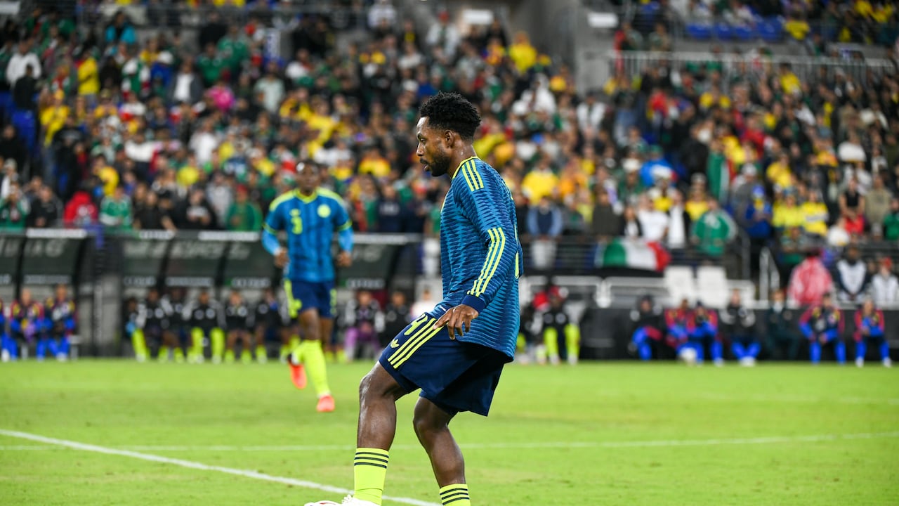 Momento del partido amistoso entre Colombia y México, en Baltimore, por la Fecha FIFA de septiembre y octubre.