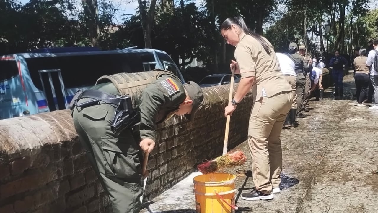 Jornada de limpieza y mantenimiento en el Pueblito Patojo reunió a autoridades, emprendedores y comunidad.
