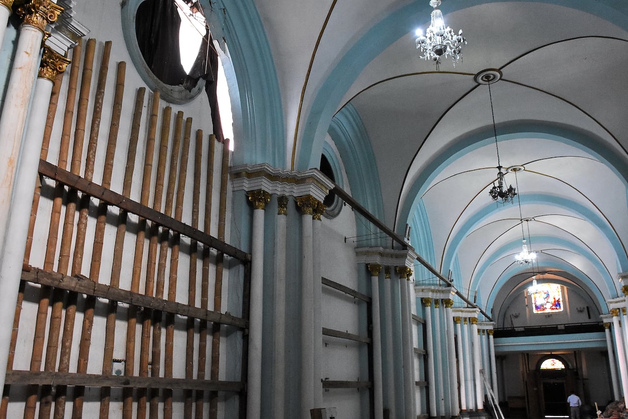 Obras de reconstrucción del Techo de la Iglesia San Francisco