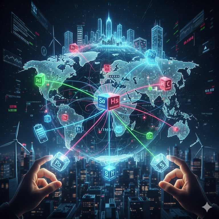 Las tierras raras son 17 elementos de la tabla periódica, pero, más allá de sus nombres sorprendentes, su verdadera riqueza radica en todos los usos que se les puede dar en la tecnología, con aplicaciones en televisores, computadores y aparatos médicos, así como en la industria militar.
Foto: creada con Gemini / El País