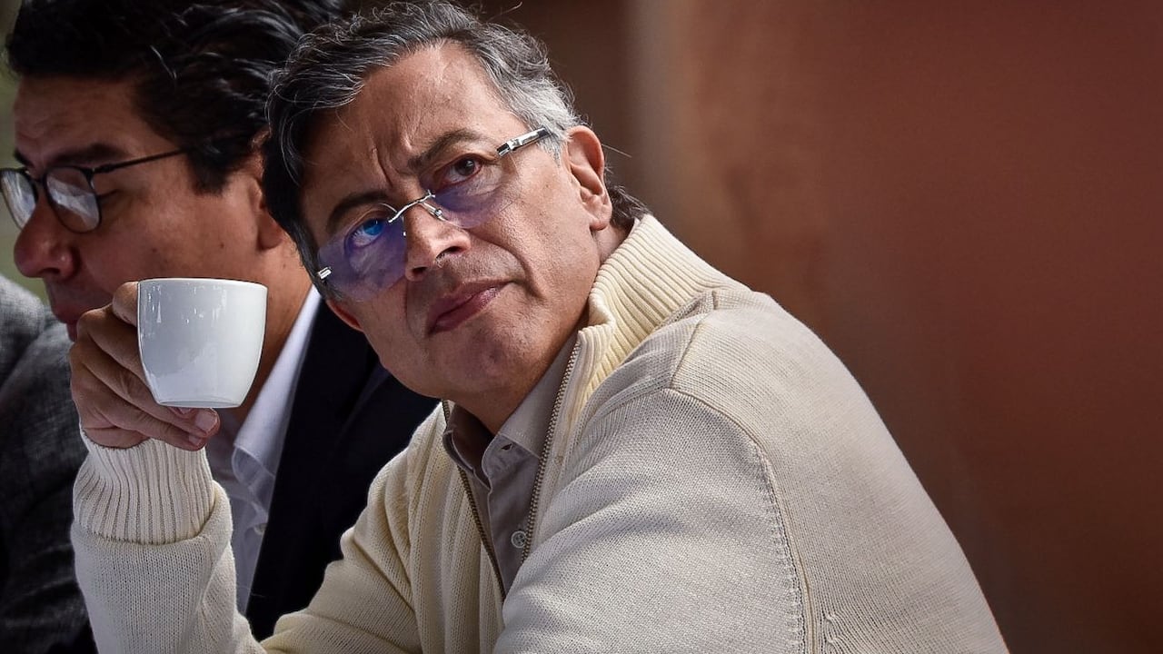 Presidente Gustavo Petro, el alcalde de Bogotá Carlos Fernando Galán