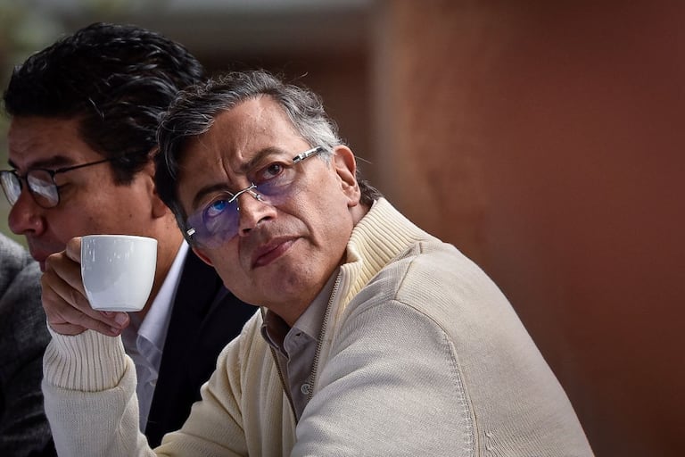 Presidente Gustavo Petro, el alcalde de Bogotá Carlos Fernando Galán