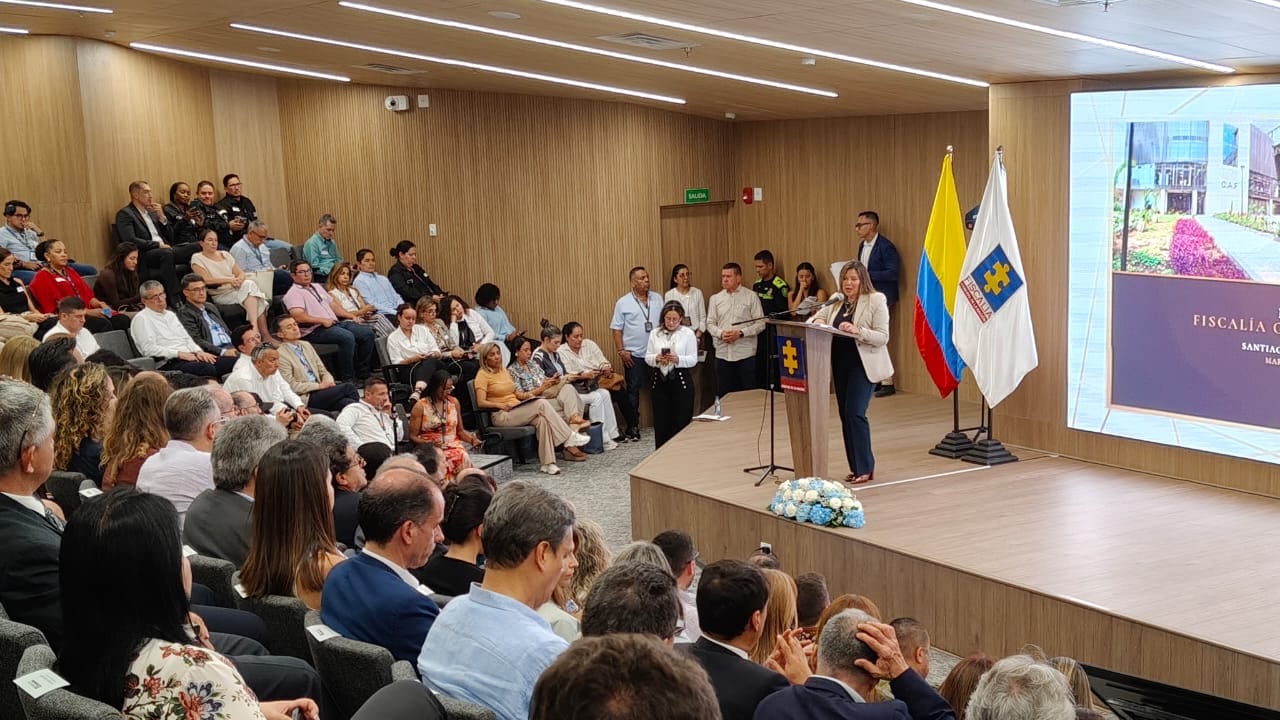 Luz Adriana Camargo Garzón, Fiscal General de la Nación en la inauguración del Búnker de la Fiscalía.