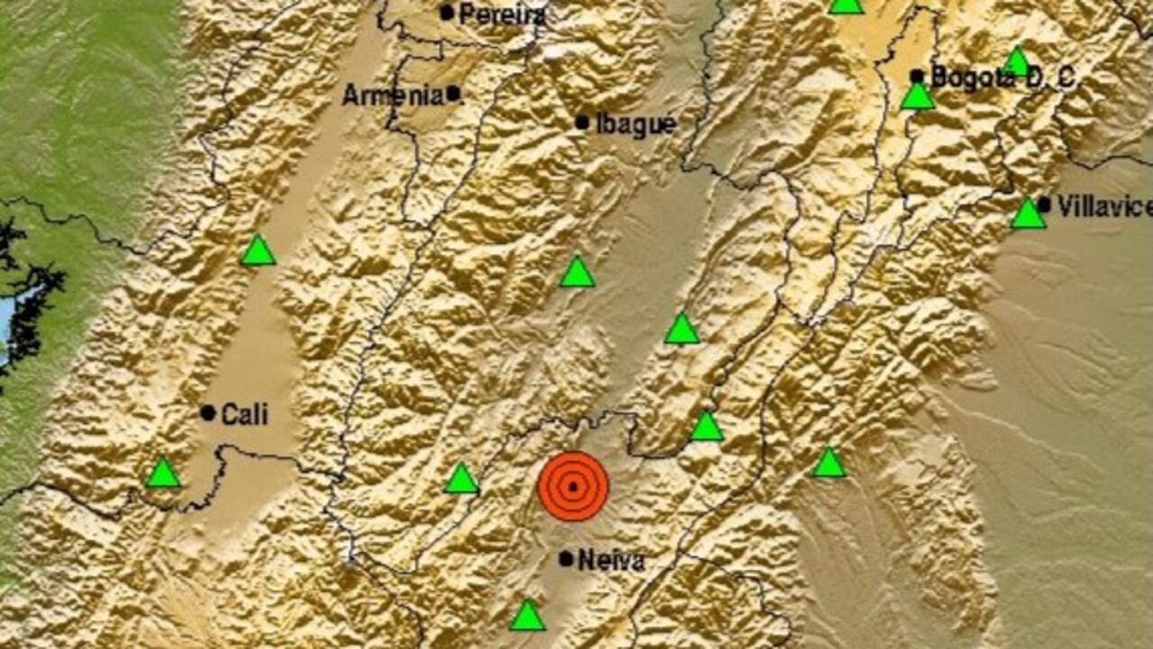 El sismo se presentó en el departamento del Huila.