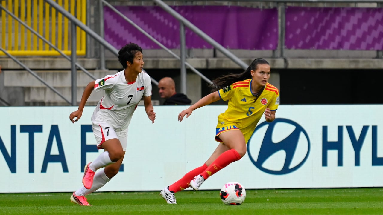 Imagen del partido entre Colombia y Corea del Norte por la fase de grupos del Mundial Femenino Sub-20 de Polonia 2026.