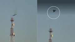 Un video revela el momento en que el avión se desploma.