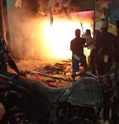 El ataque fue contra la Estación de Policía del municipio de Balboa, Cauca. Activaron una motocicleta cargada con explosivos, confirmaron las autoridades.