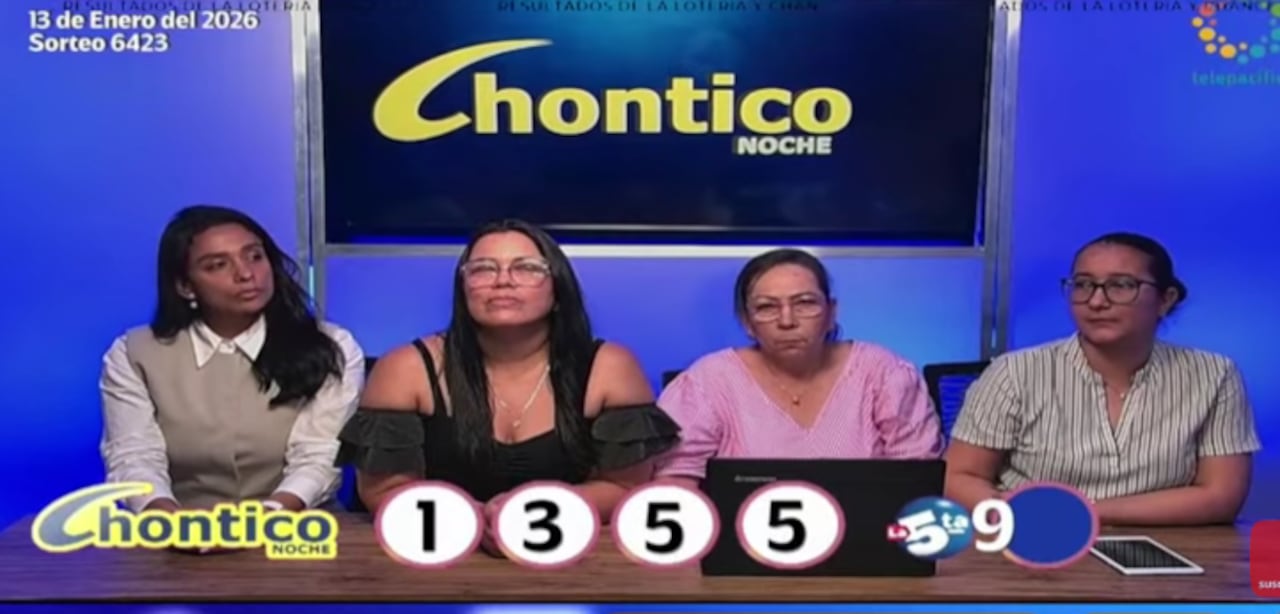 De acuerdo con la información oficial, el resultado del Chontico Noche de este martes quedó establecido de la siguiente manera.