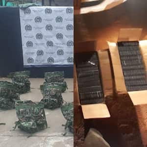 Los controles que adelanta la fuerza pública en la vía que comunica a las ciudades de Pasto, Popayán y Cali permitieron la incautación de morrales militares y pólvora negra.