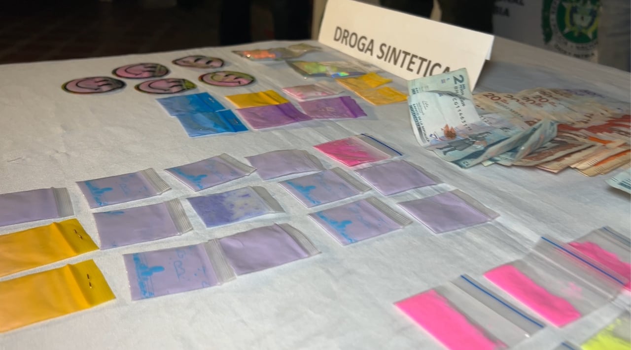 Drogas decomisadas en el operativo de la Policía.