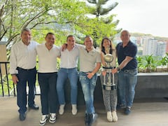 Parte del Comité Ejecutivo del Deportivo Cali junto con el Comité de Transición de IDC Network.