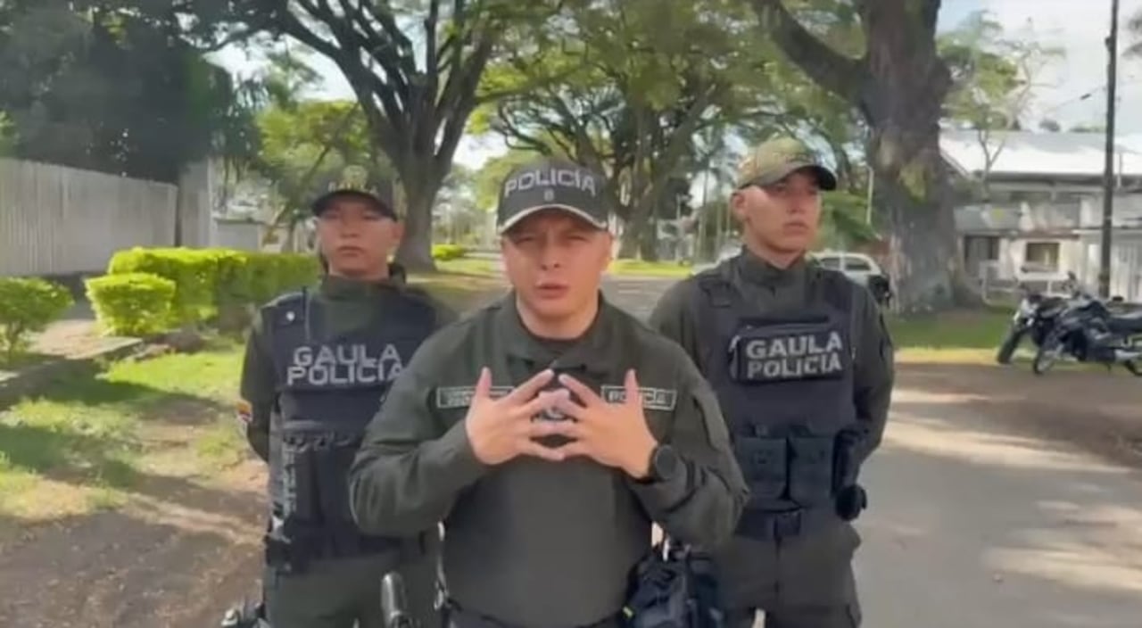 Teniente Coronel Edinson Aux Mora, comandante distrito de Policía Palmira (e).