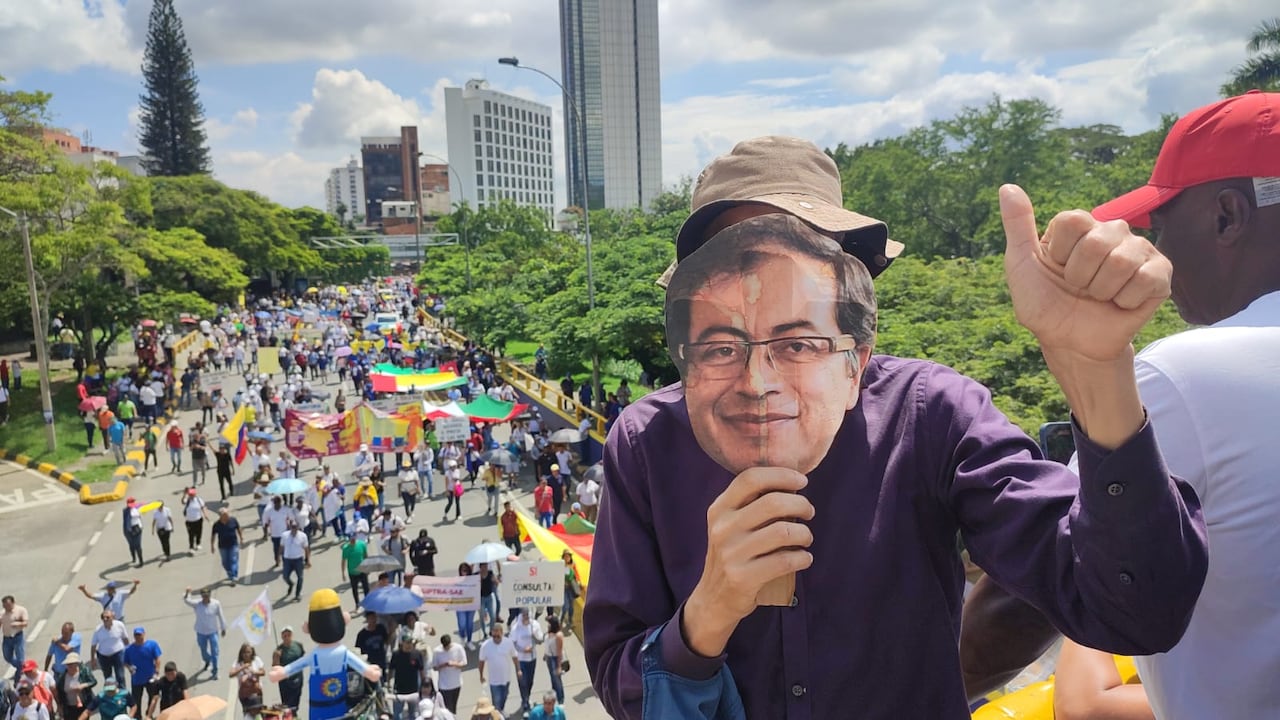 Marchas en apoyo a las reformas del Presidente Gustavo Petro