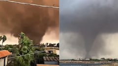 Los tornados que golpearon la costa occidental de Sicilia, Italia, dejaron vehículos volcados y graves daños materiales.