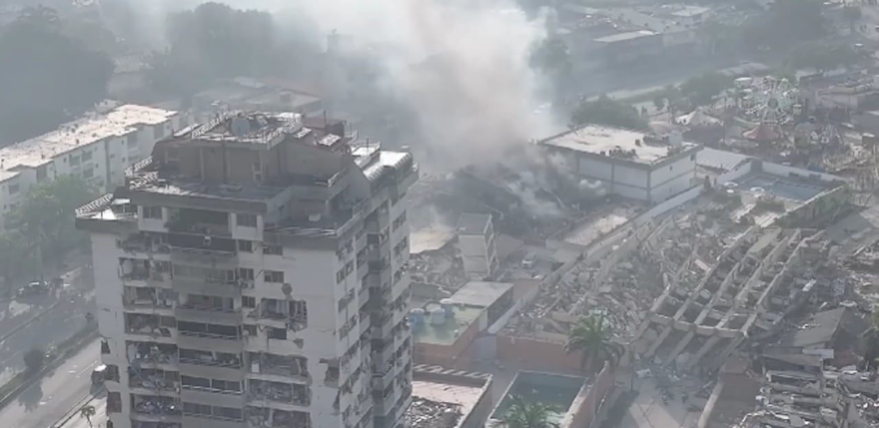 La destrucción en la zona de La Guaira fue captada en imágenes aéreas.