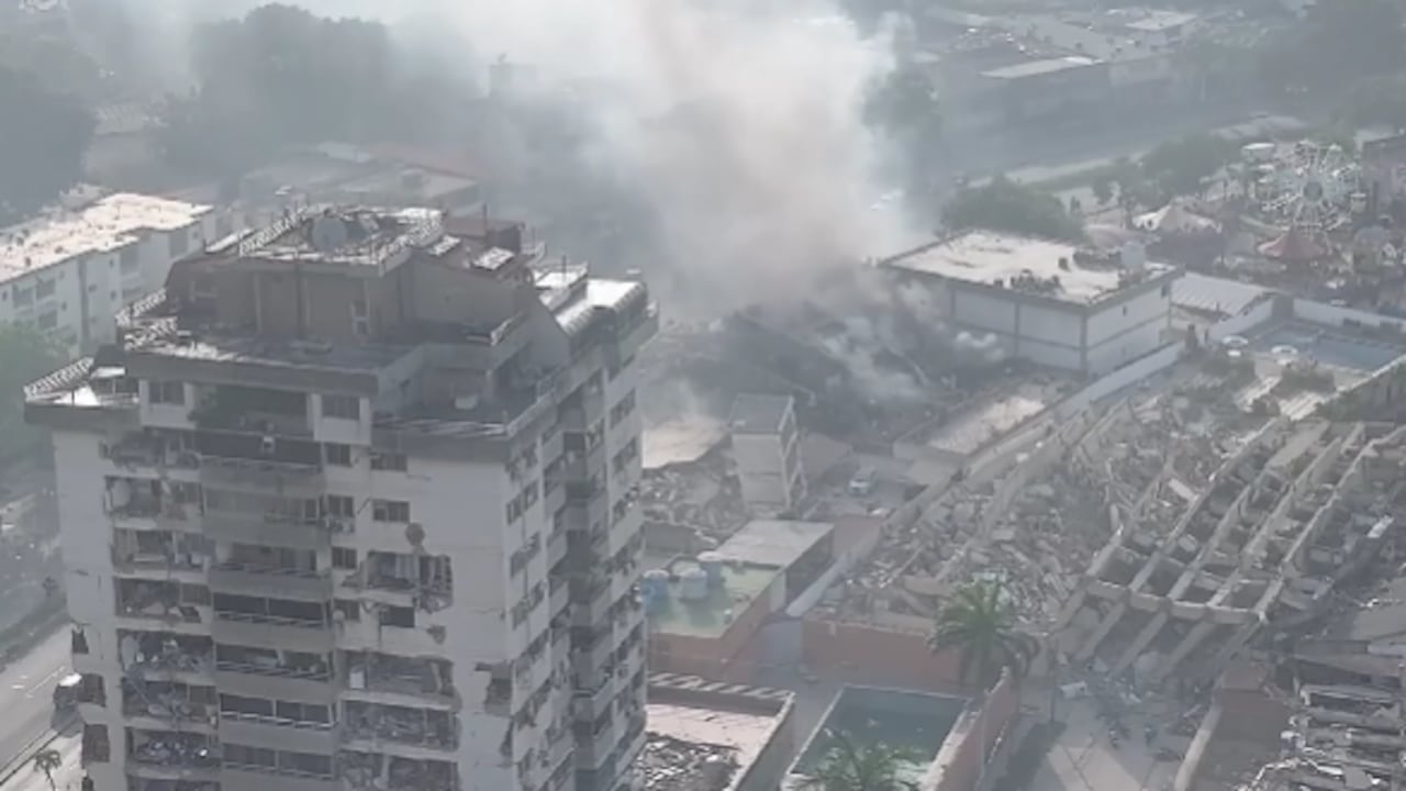 La destrucción en la zona de La Guaira fue captada en imágenes aéreas.