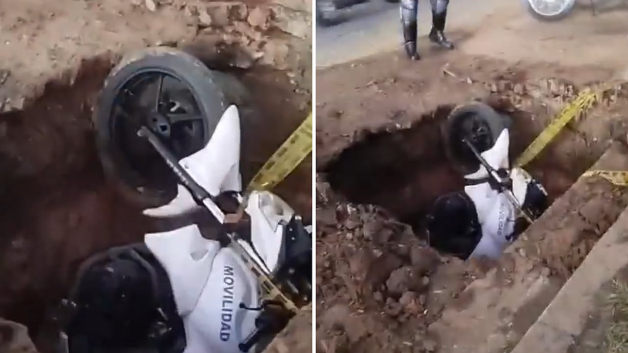 El agente de tránsito sufrió el accidente en horas de la mañana de este 14 de julio.