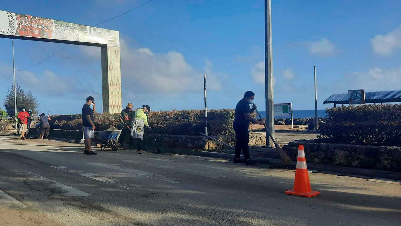 Así quedó la isla tras la erupción del volcán y el posterior tusnami