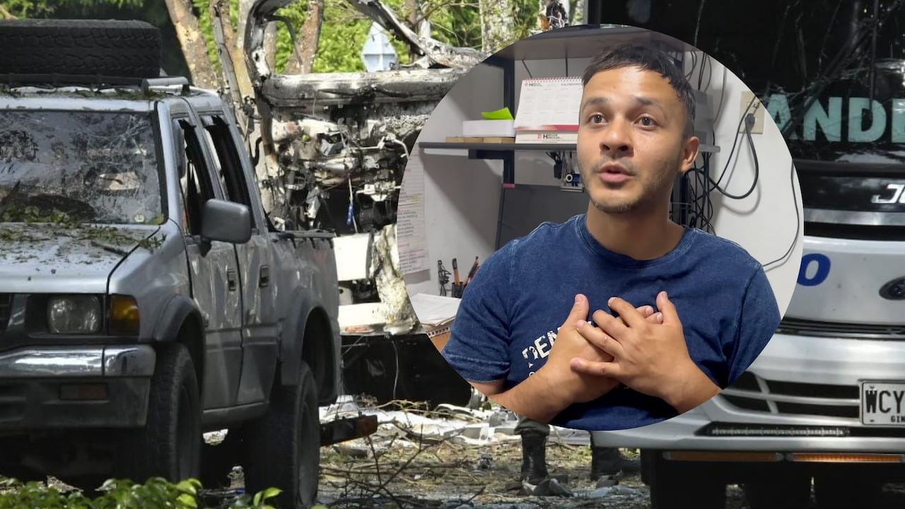 Jefferson Castaño narró los minutos de angustia tras el atentado perpetrado en contra de la Base Aérea Marco Fidel Suárez.