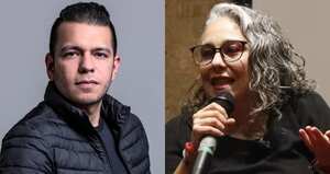 Los senadores Jota Pe Hernández y María José Pizarro.