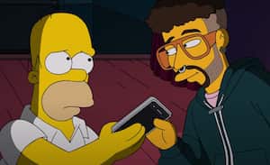 Bad Bunny en Los Simpson.