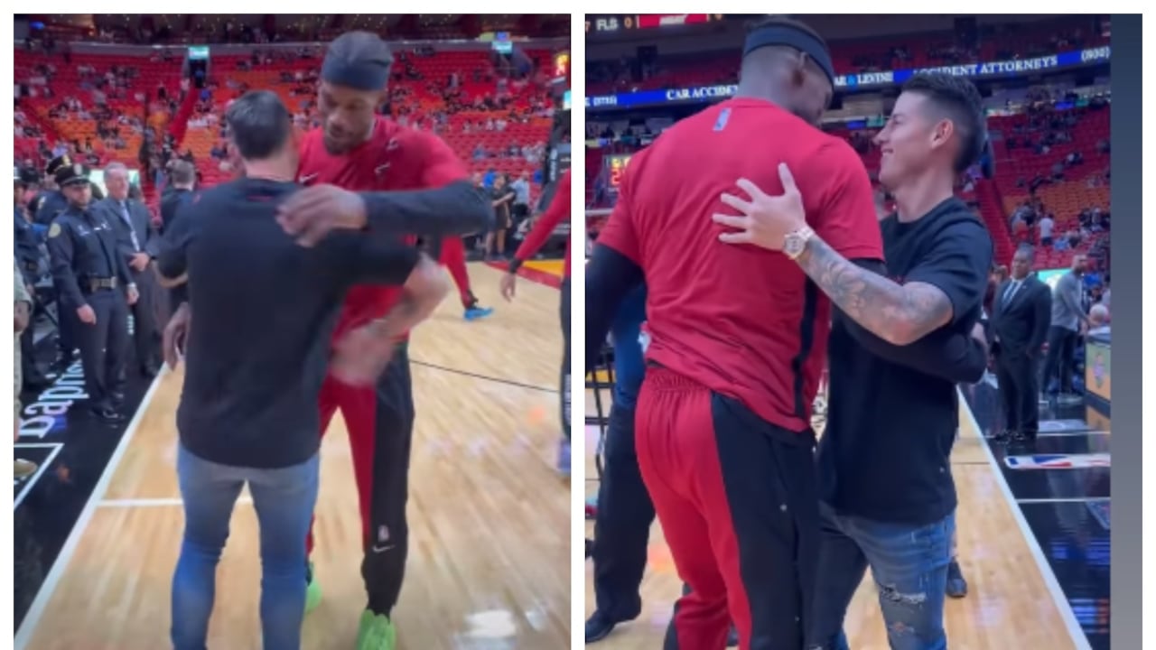 James Rodríguez en un juego de la NBA