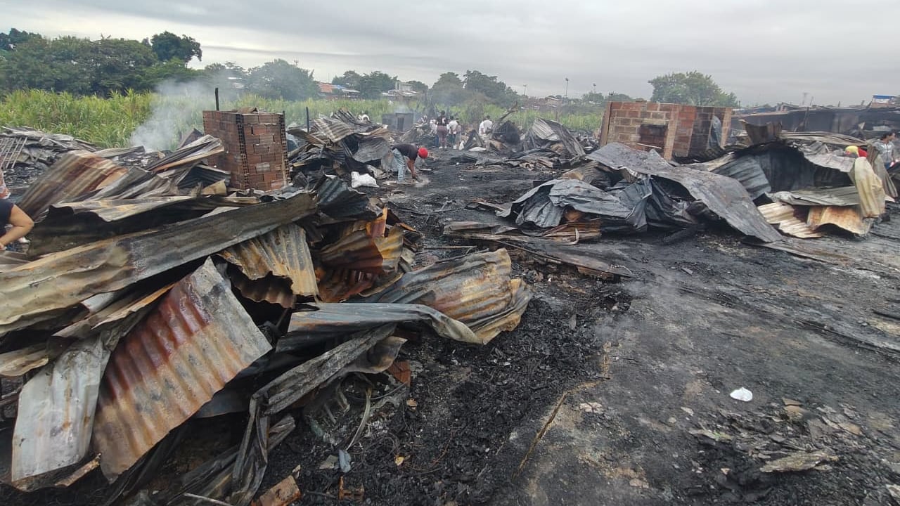 Incendio en Agua Blanca