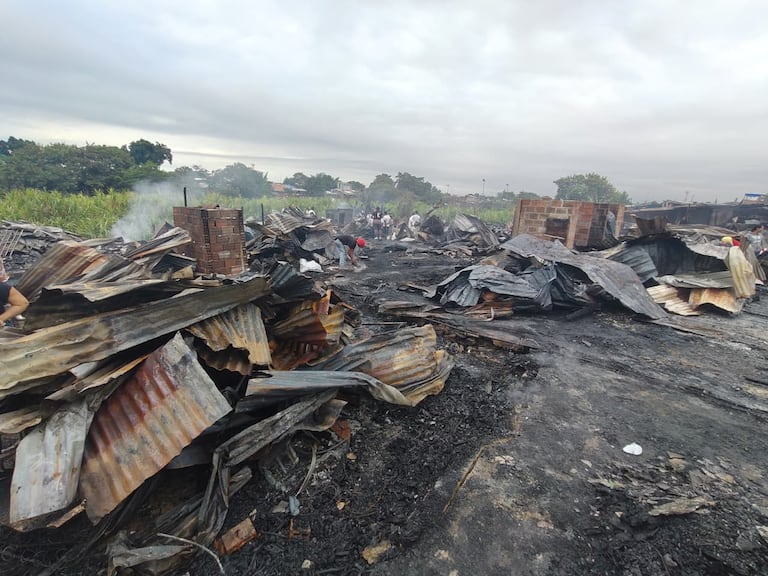 Incendio en Agua Blanca