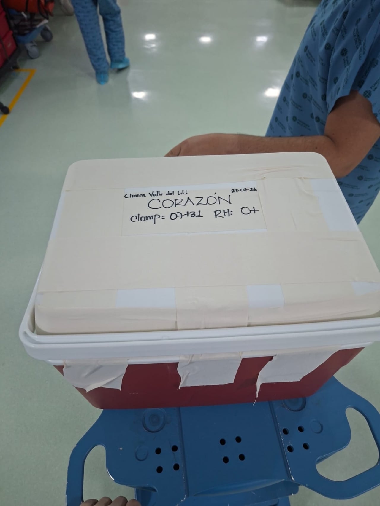 El órgano salió de la Fundación Valle del Lili con destino al Centro Médico Imbanaco.
