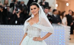 Spanish actress Penelope Cruz arrives for the 2023 Met Gala at the Metropolitan Museum of Art on May 1, 2023, in New York. - The Gala raises money for the Metropolitan Museum of Art's Costume Institute. The Gala's 2023 theme is �Karl Lagerfeld: A Line of Beauty.� (Photo by ANGELA WEISS / AFP)