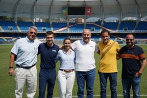 Miembros de la Fifa, la Federación Colombiana, la Secretaría del Deporte y  la Alcaldía de Cali, recorrieron el Pascual Guerrero para hacer un balance del escenario de cara al Mundial Femenino Sub-20 de este año.