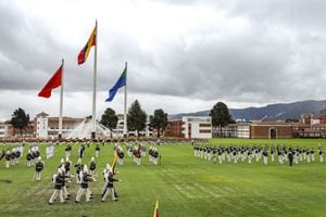 Desfile Militar Conmemoración 20 de Julio.
Escuela Militar José María Córdoba.
Bogotá Julio 20 de 2021.
Foto: Juan Carlos Sierra-Revista Semana.