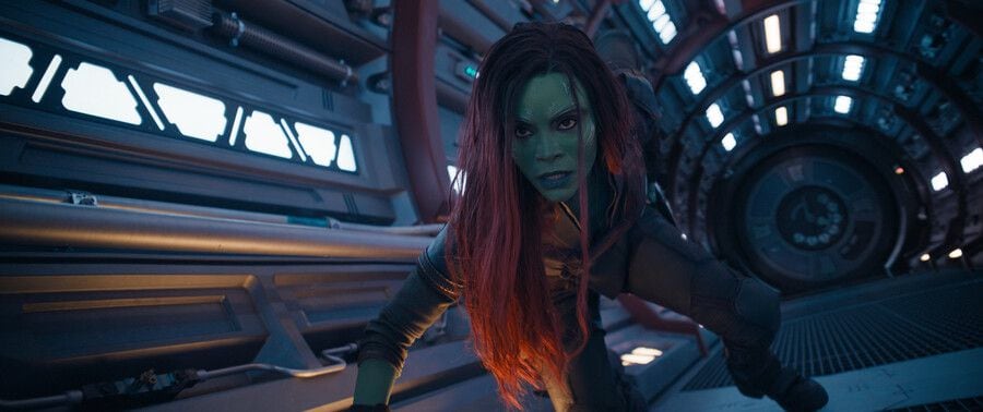 La actriz Zoe Saldana es Gamora en esta tercer entrega de Guardianes de la Galaxia. Estreno el 4 de mayo de 2023
