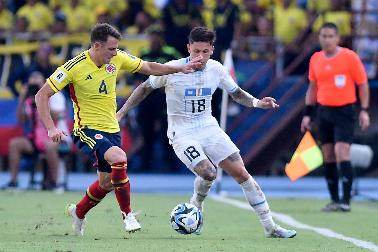 Imagen del empate entre la Selección Colombia y Uruguay, en Barranquilla, por la tercera fecha eliminatoria al Mundial 2026