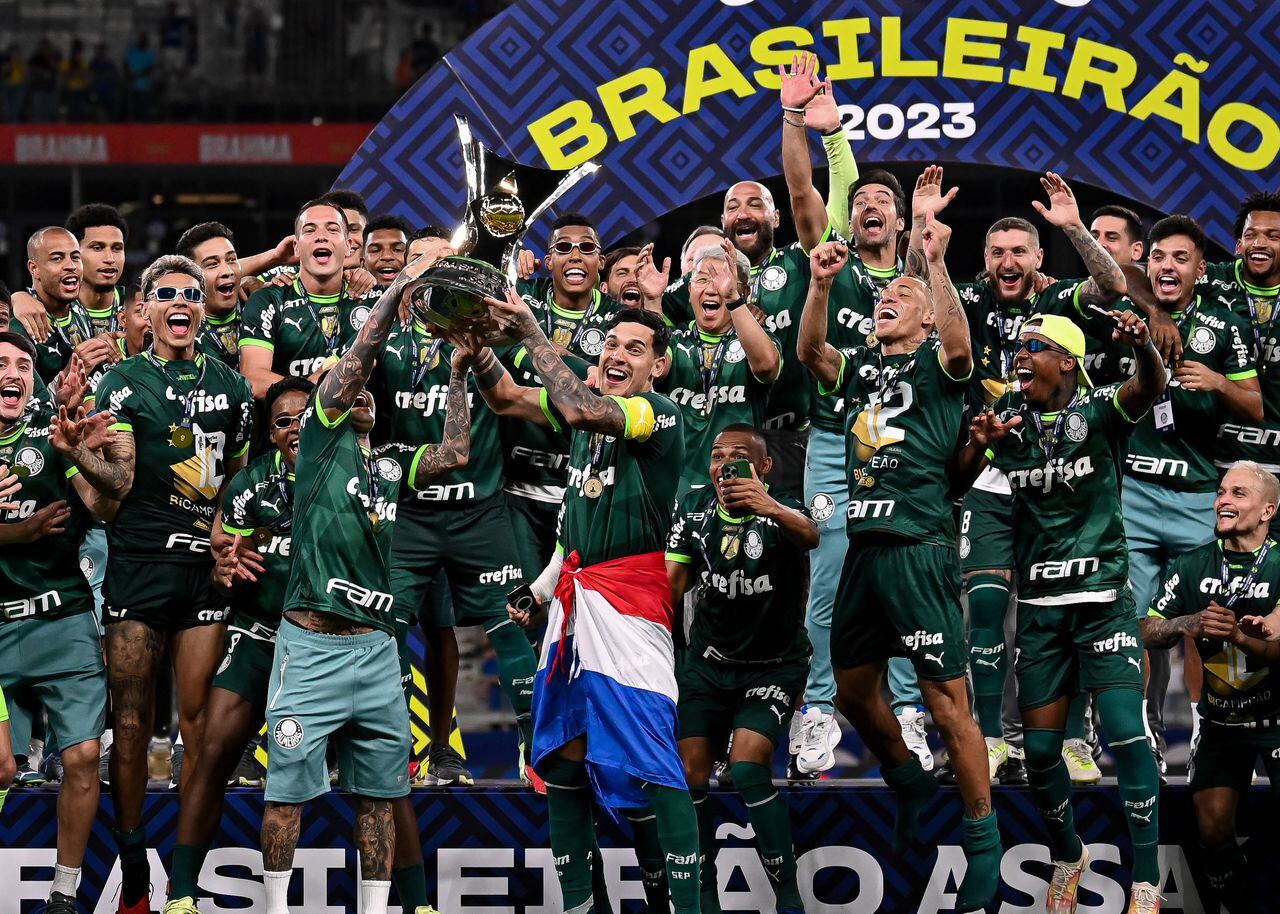 Palmeiras campeón del Brasileirao 2023.